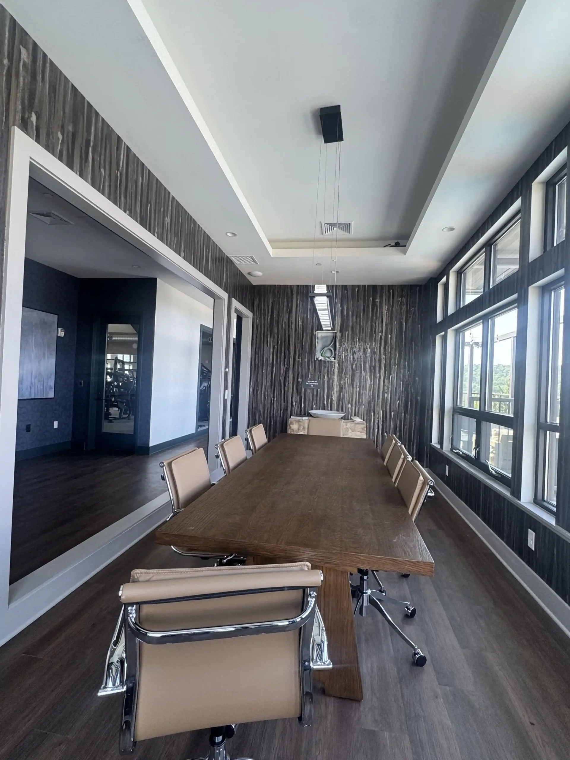 Dining area for brunch and private meals