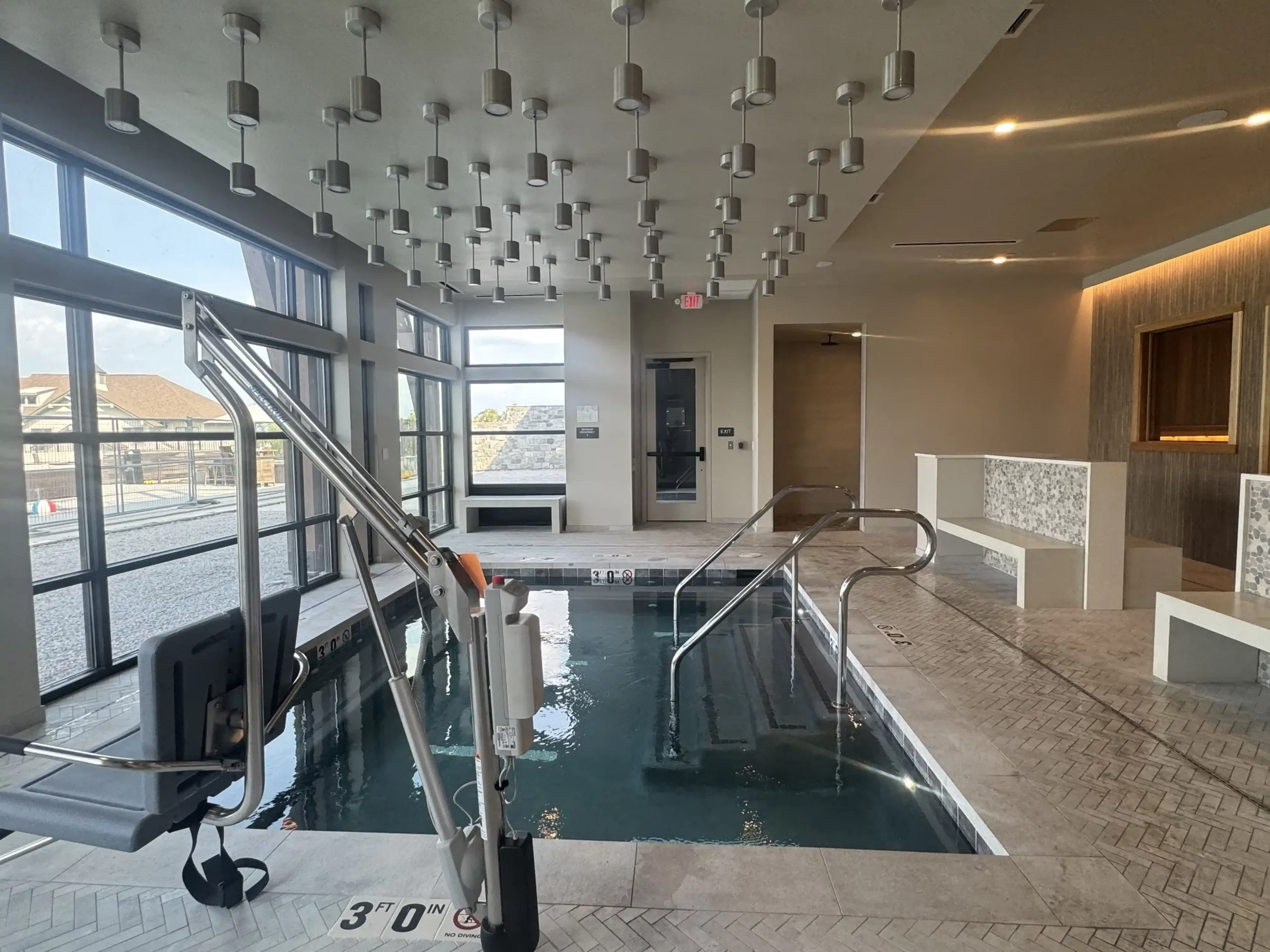 Spa inspired wellness area